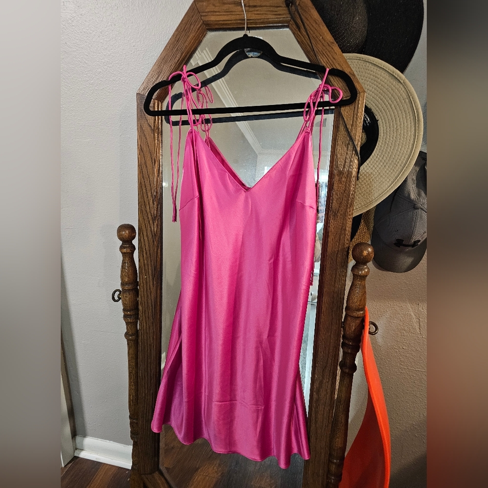 Victoria's Secret Pink Satin Gown
